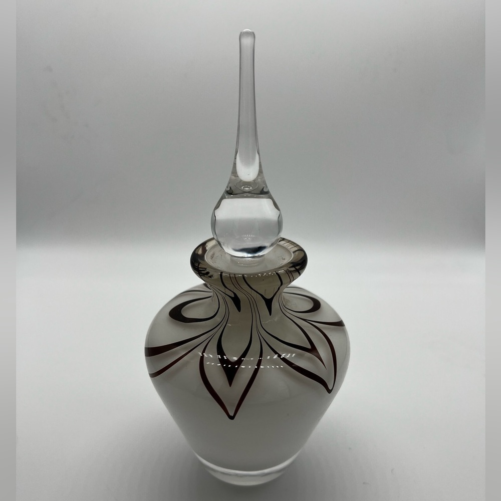 ART GLASS PARFUM BOTTLE - Picture 1 of 5